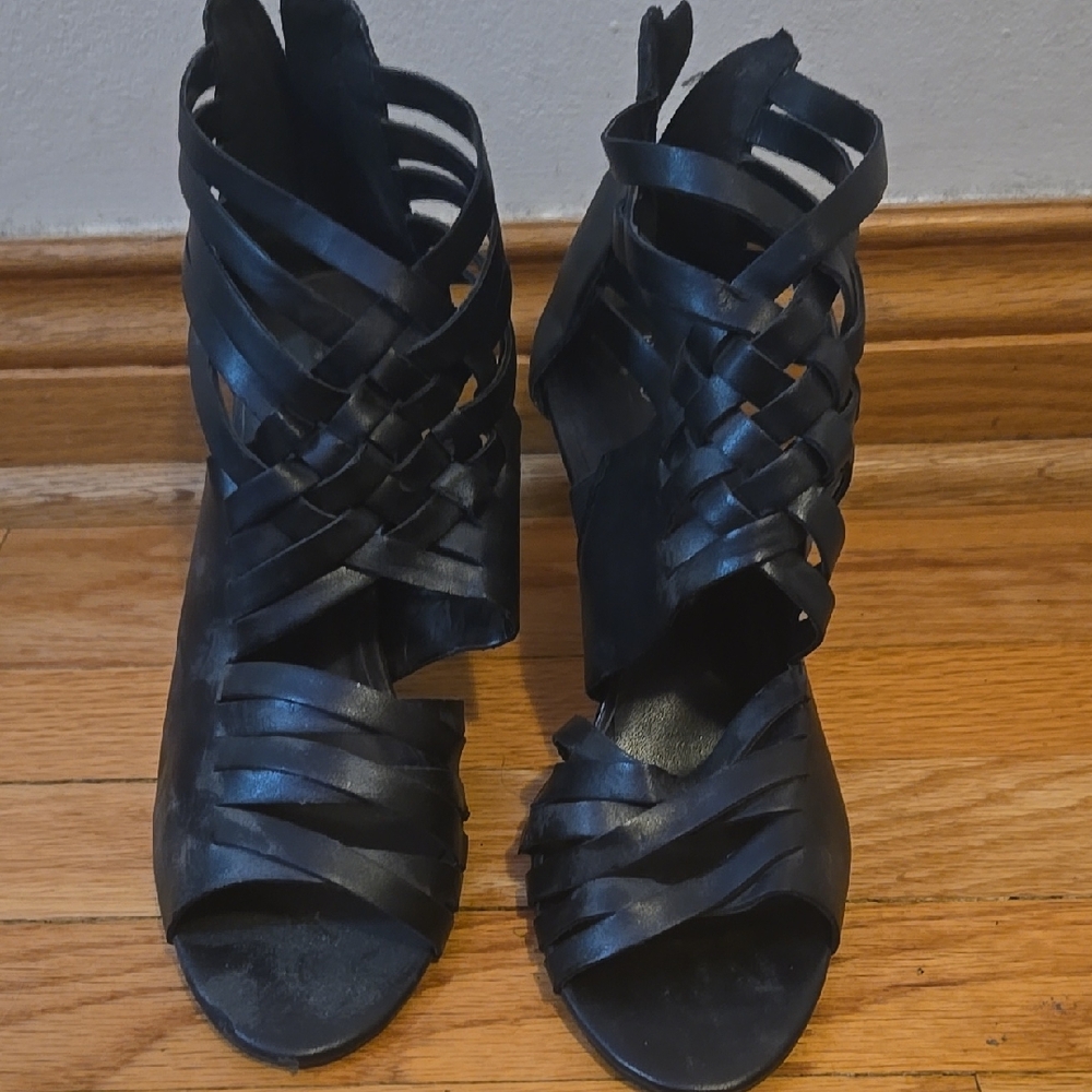 Black Open toed Heels